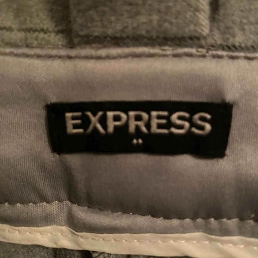 EXPRESS High waisted pin stripe pant with tie belt - Picture 4 of 8